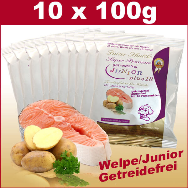 Probierpaket Getreidefreies Junior- und Welpen Trockenfutter