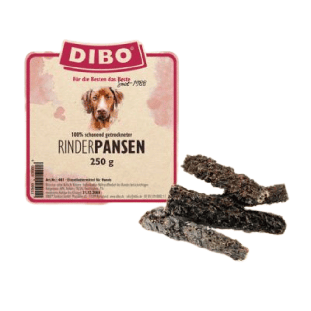 Dibo Rinderpansen für Hunde luftgetrocknet – Natürlicher Hundesnack | 250 g