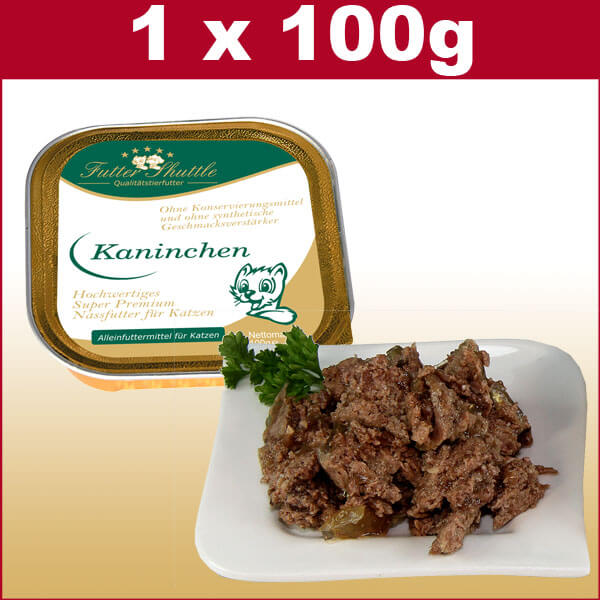 Hochwertiges Katzenfutter Nassfutter   Portionsgerechte 100g Sch