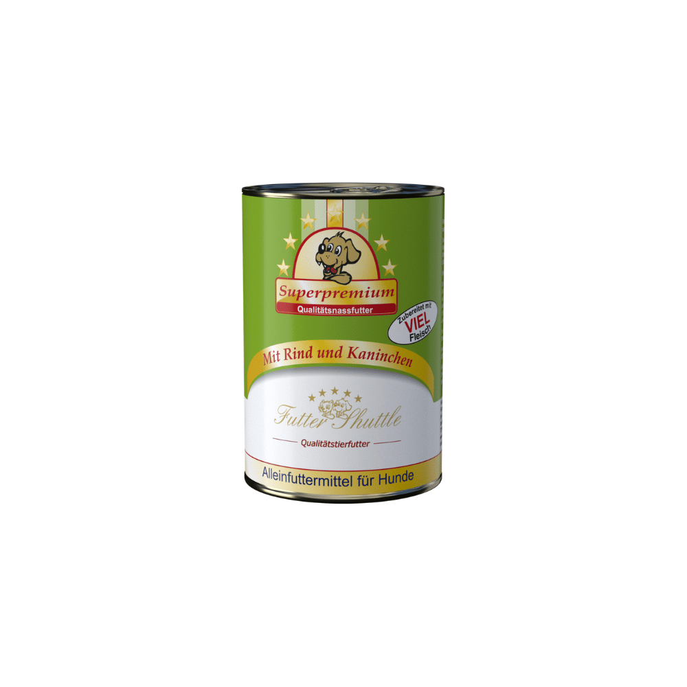 Angebot Hunde Nassfutter XL Sparpaket – Deutsches Metzger-Nassfutter Mix – 54 × 400 g Dosen
