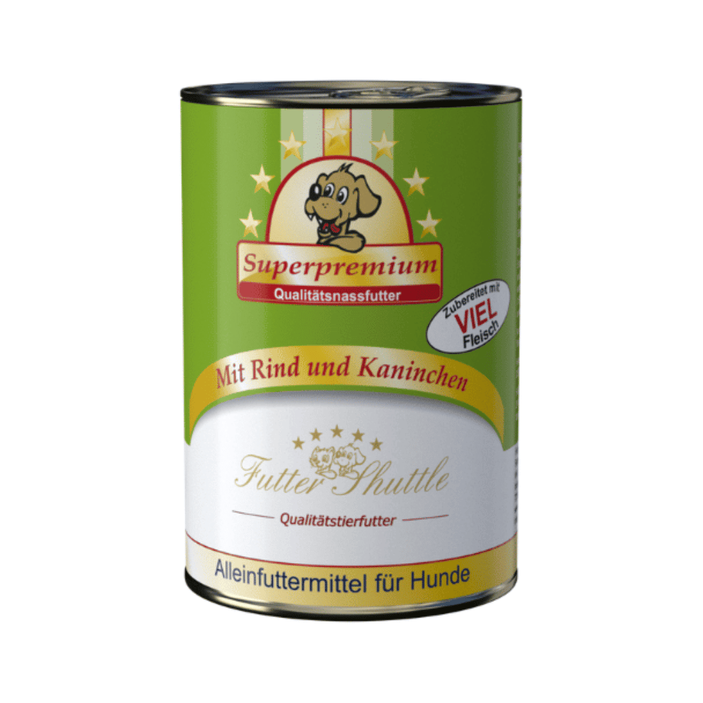 XXL Sparpaket Hunde Nassfutter – Deutsches Metzger-Nassfutter Mix – 108 × 400 g Dosen