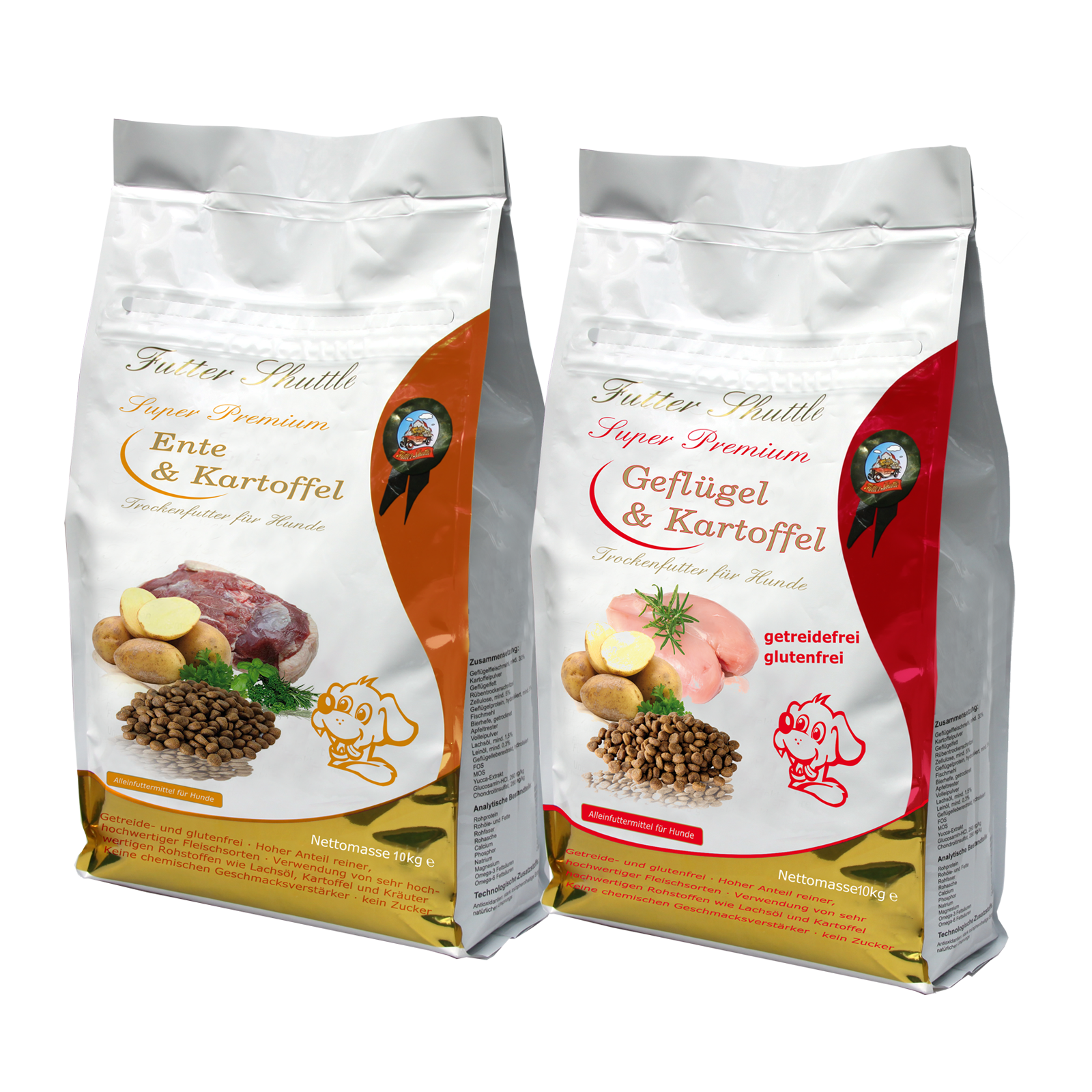 Sparpaket Getreidefreies Trockenfutter für Hunde | 20kg | 1 x 10 kg + 1 x 10kg | Gönnen Sie Ihrem Hund ein Hunde Trockenfutter ohne Getreide im Sparpack