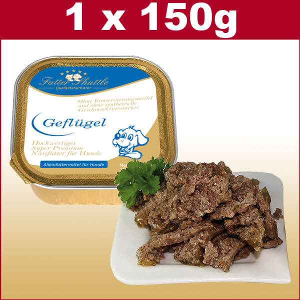 Hundefutter Nassfutter Geflügel  Hochwertiges Nassfutter in prak