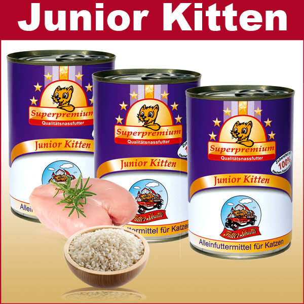 Kitten Nassfutter   3 x 400g Kittenfutter Nassfutter in höchster