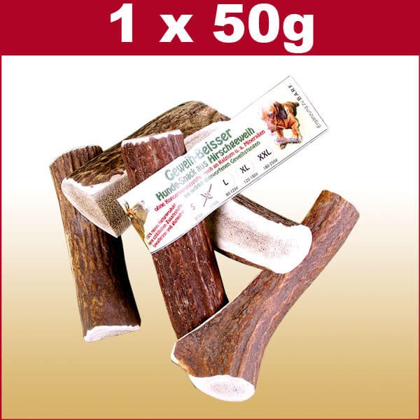 Geweihstück vom Hirsch. Natürlicher und getreidefreier Kausnack 