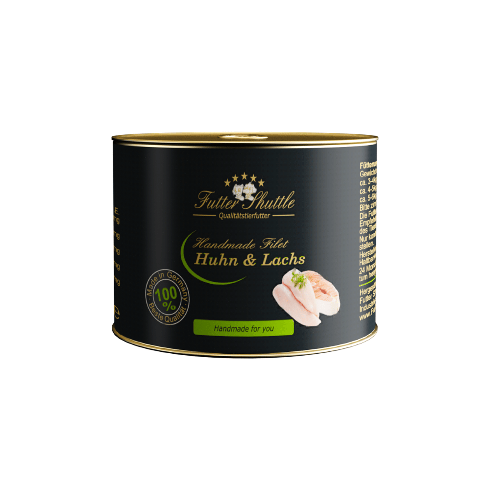 Katzen Nassfutter Filet Huhn und Lachs – Handmade Superfood aus der Filet Manufaktur