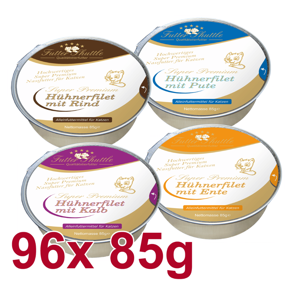 Katzenfutter Sparbundle – 96 × 85 g Hühnerfilet XXL Angebot