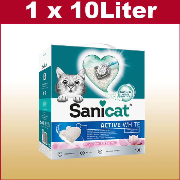 Katzenstreu klumpend. Sani & Clean Oxygen 10l Box (Klumpend)