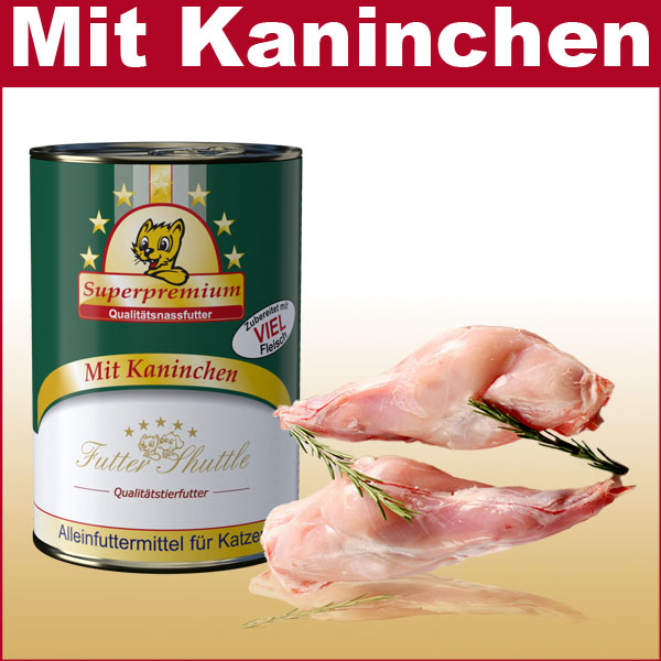 Hochwertiges Katzenfutter Nassfutter| Mit Kaninchen