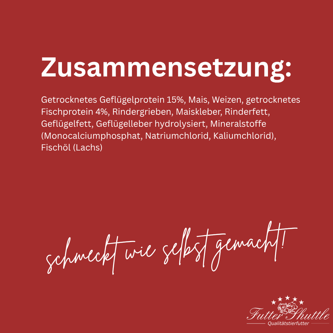 Katzentrockenfutter Dreierlei im 3kg Sack - 3 Sorten Fleisch für mehr Abwechslung - Spitzenqualität von Futter Shuttle