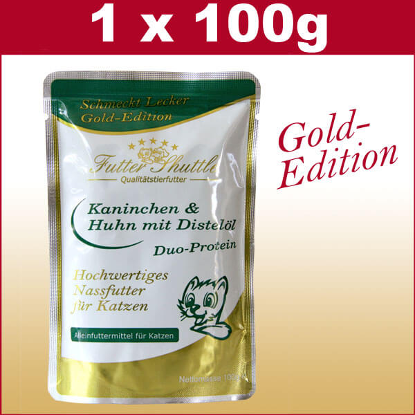Hochwertiges Nassfutter für Katzen  Gold Edition  Schmeckt Lecke