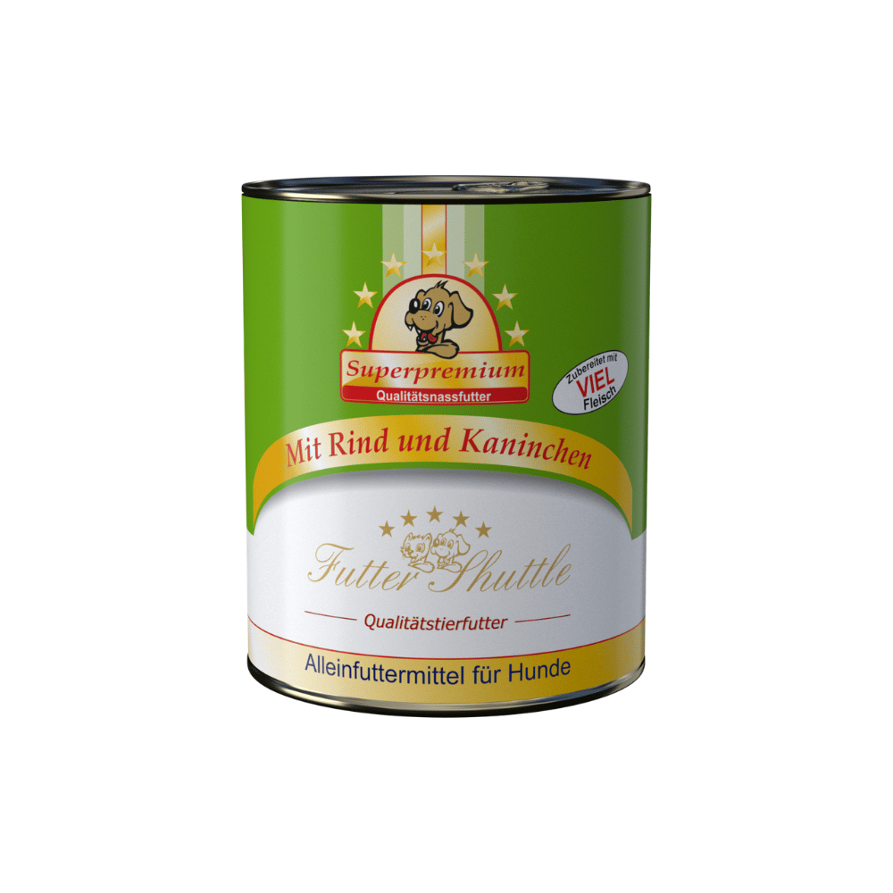 XXL Sparpack Hunde Nassfutter 108 × 800 g – Premium Metzgerqualität | Alleinfuttermittel für Hunde