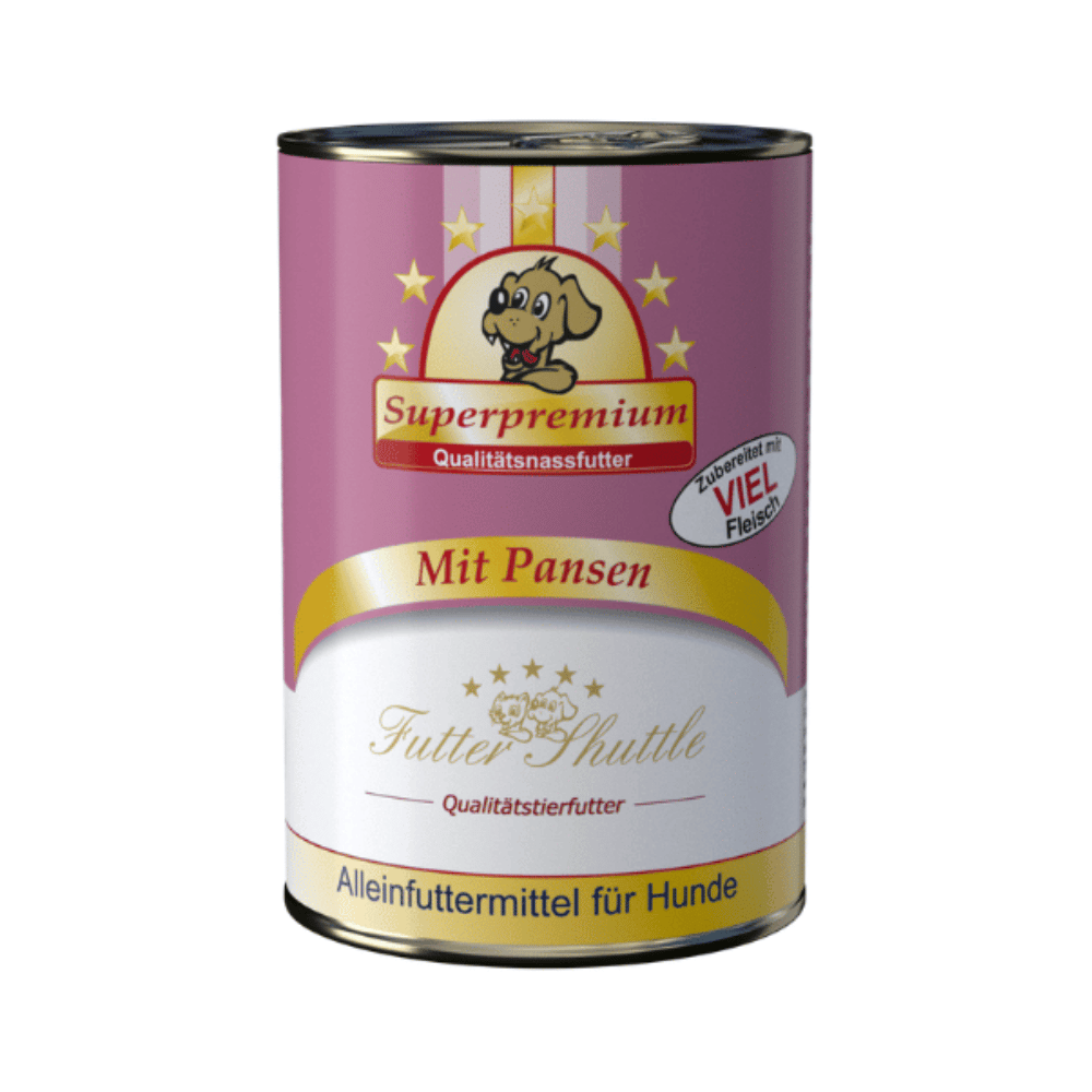 XXL Sparpaket Hunde Nassfutter – Deutsches Metzger-Nassfutter Mix – 108 × 400 g Dosen
