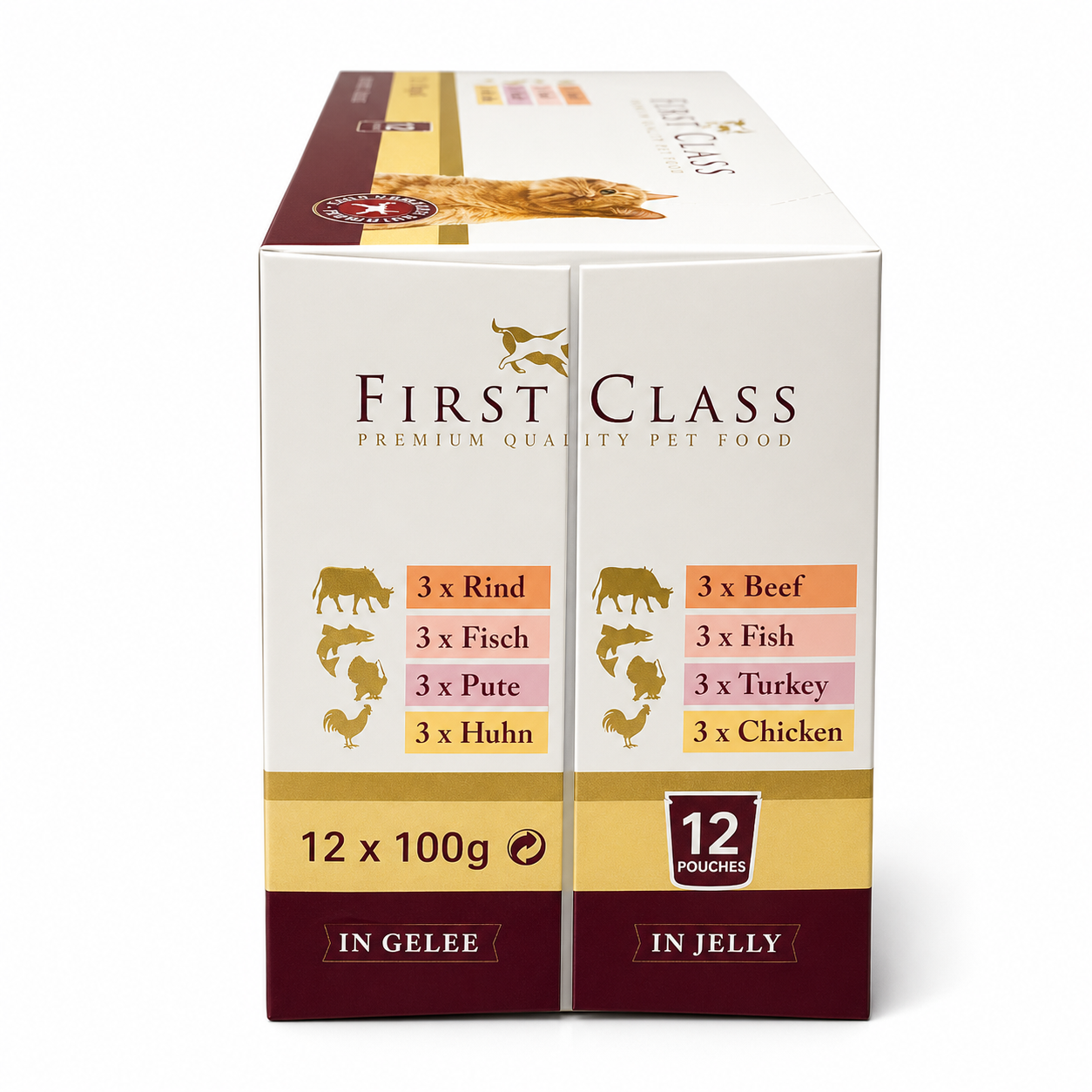 Günstiges Katzenfutter Nassfutter Multipack 12 x 100g – Praktische Frischebeutel für Katzen