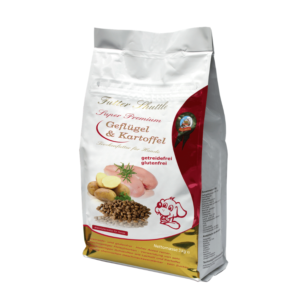 Sonderangebot Getreidefreies Hundefutter Sparpaket – Geflügel, Fisch, Hirsch & Ente mit Kartoffel – 8 × 3 kg (Super Premium)