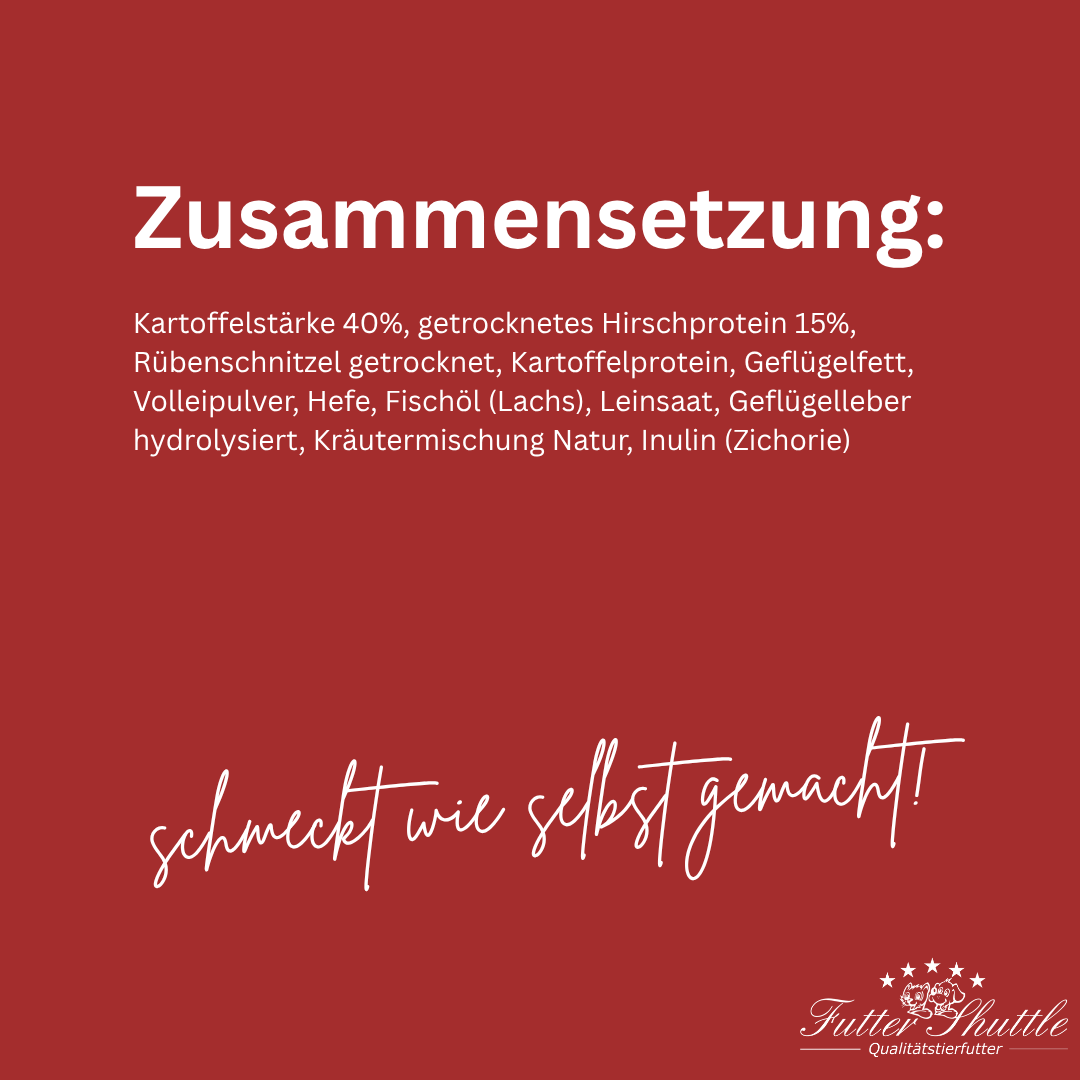 Getreidefreies Hundefutter Hirsch & Kartoffel – Premium Trockenfutter für sensible Hunde 10 kg