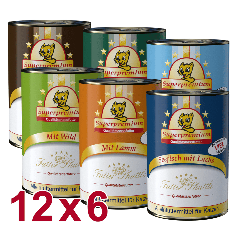 Katzenfutter nass – 72 × 400 g XXL Sparpack in Metzger-Qualität