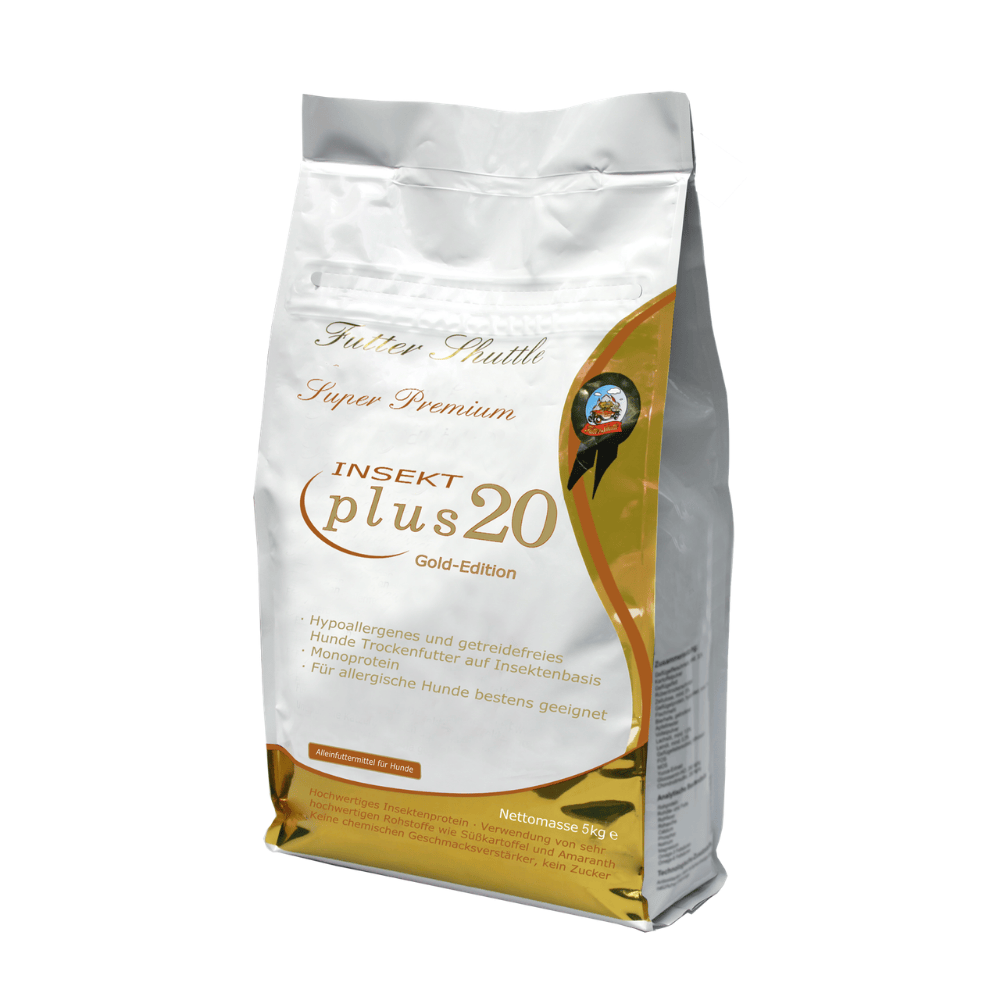 Super Premium Plus 20 – Hypoallergenes Insekten Hundefutter 5 kg getreidefrei