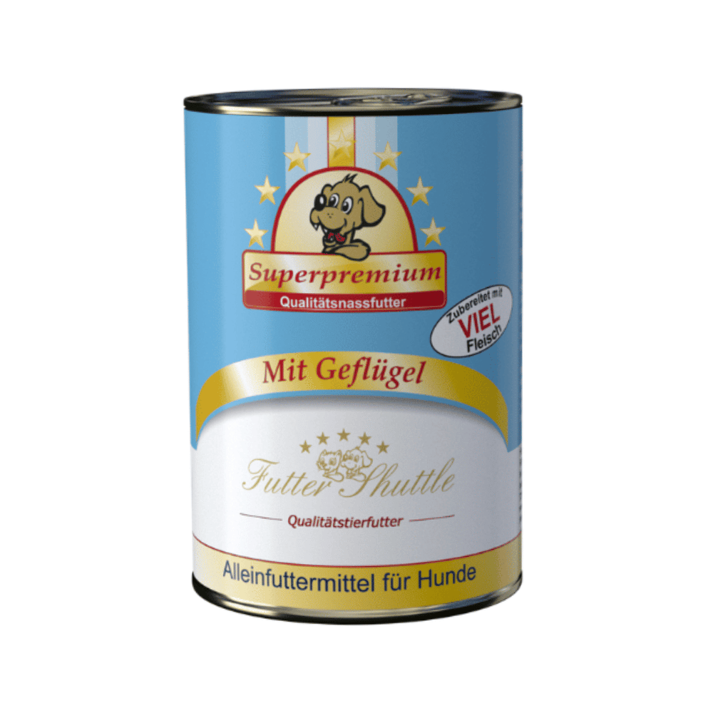 XXL Sparpaket Hunde Nassfutter – Deutsches Metzger-Nassfutter Mix – 108 × 400 g Dosen