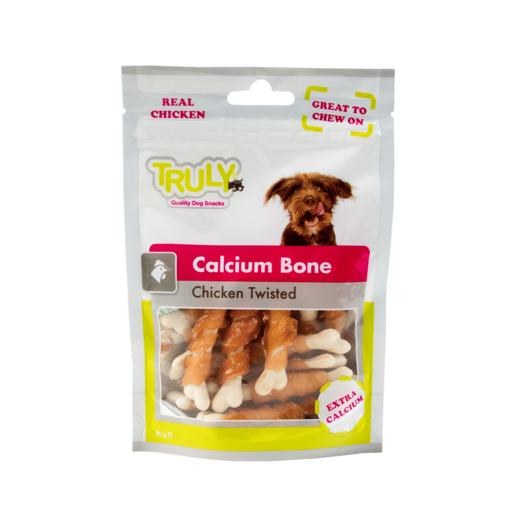 Calcium Bones Hundesnack mit Hühnerbrustfilet – proteinreich & fettarm – 90 g