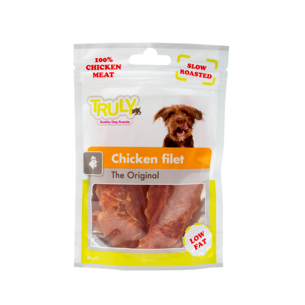 Chicken Filet Hundesnack – Reines Hühnerbrustfilet, fettarm & proteinreich – 90 g