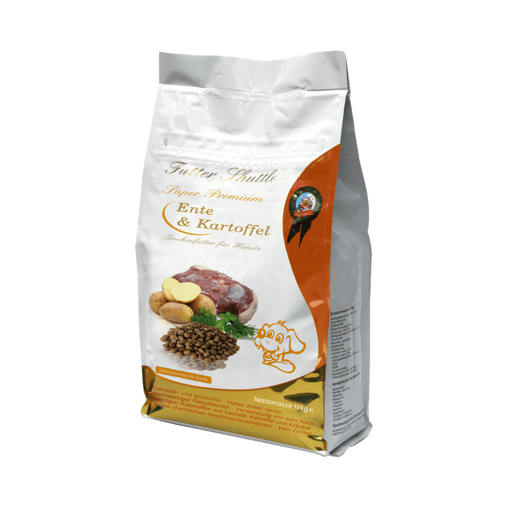 Ente & Kartoffel - Getreidefreies Hundefutter Trockenfutter. Sehr Hochwertiges und getreidefreies Trockenfutter