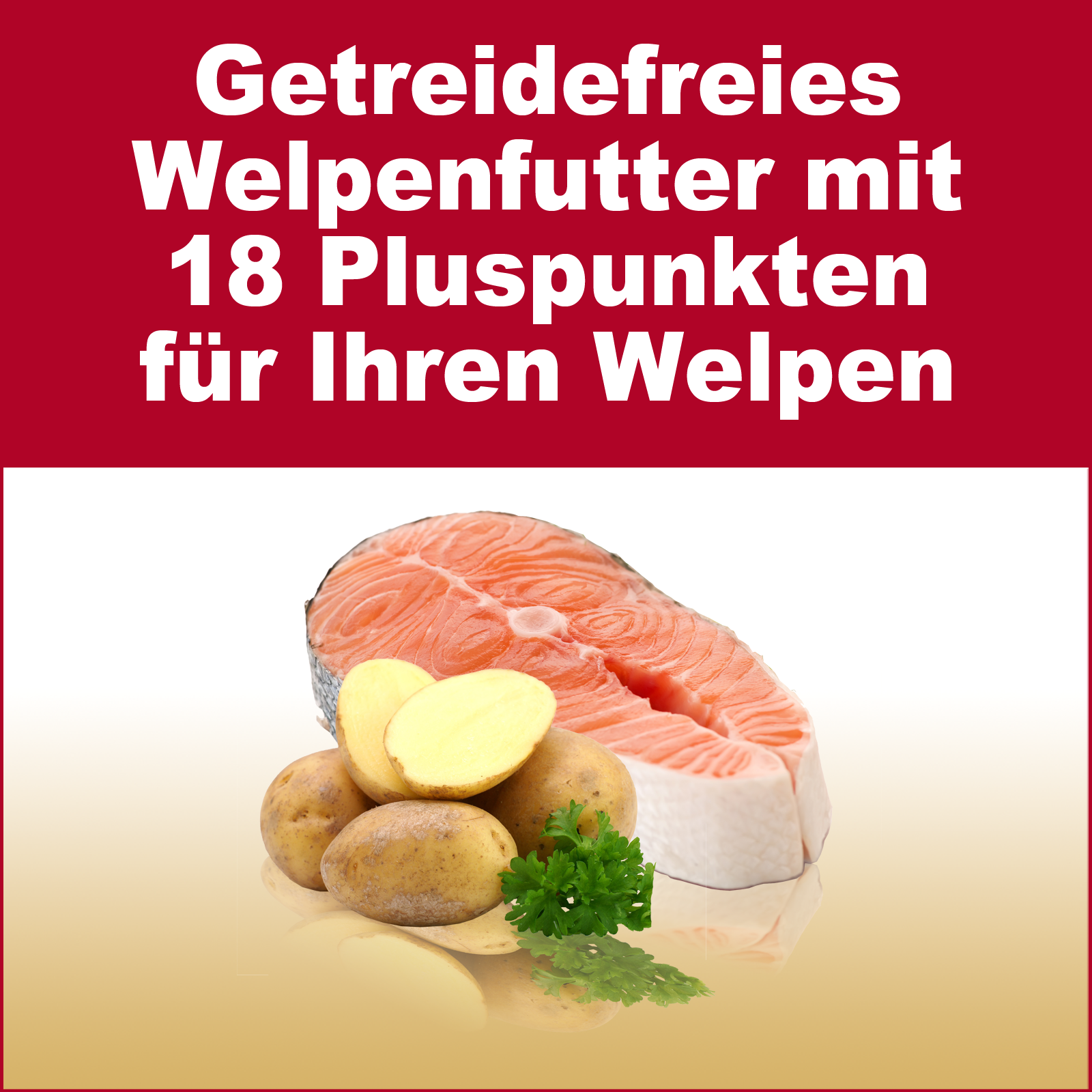 2x10kg Sparpaket Getreidefreies Welpenfutter und Junior Hundefutter Getreidefrei | Plus 18 der Extraklasse| Wiederverschließbar | Mit 18 Pluspunkten für ein optimales Wachstum Ihres Welpen